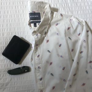 NEW Men’s Bonobos Slim Fit LS Button Down - L